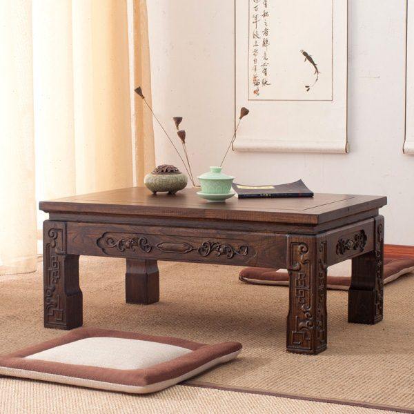 包邮老榆木榻榻米茶几飘窗桌实木炕桌简约仿古中式小矮地阳台方桌,全屋定制,和室几桌,淘宝优惠券,粉丝福利购,淘宝优惠卷