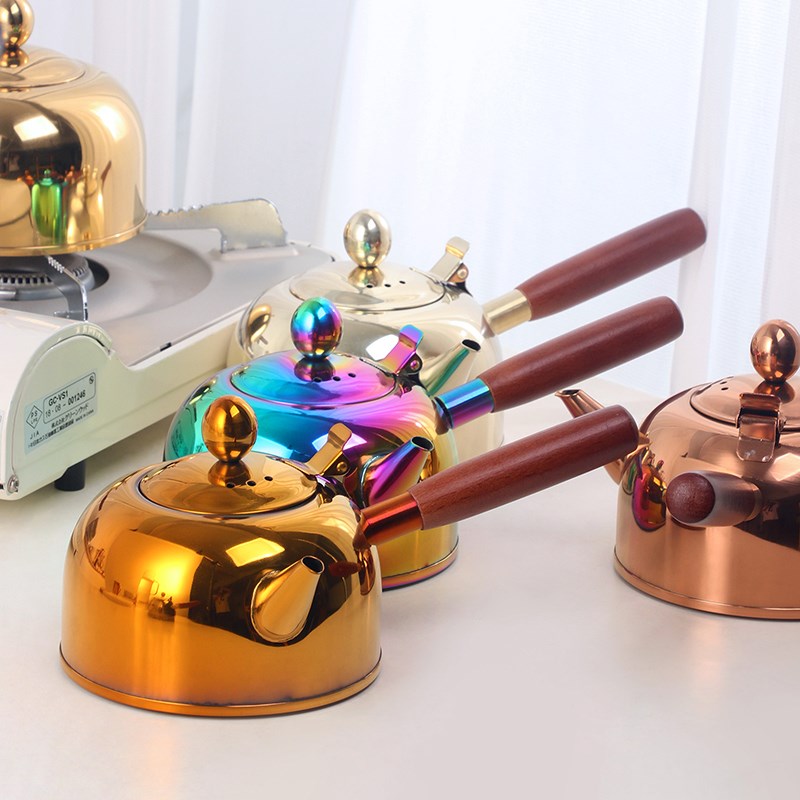 买家之星304不锈钢茶壶u平底功夫茶泡茶壶户外烧水壶花茶壶小水壶