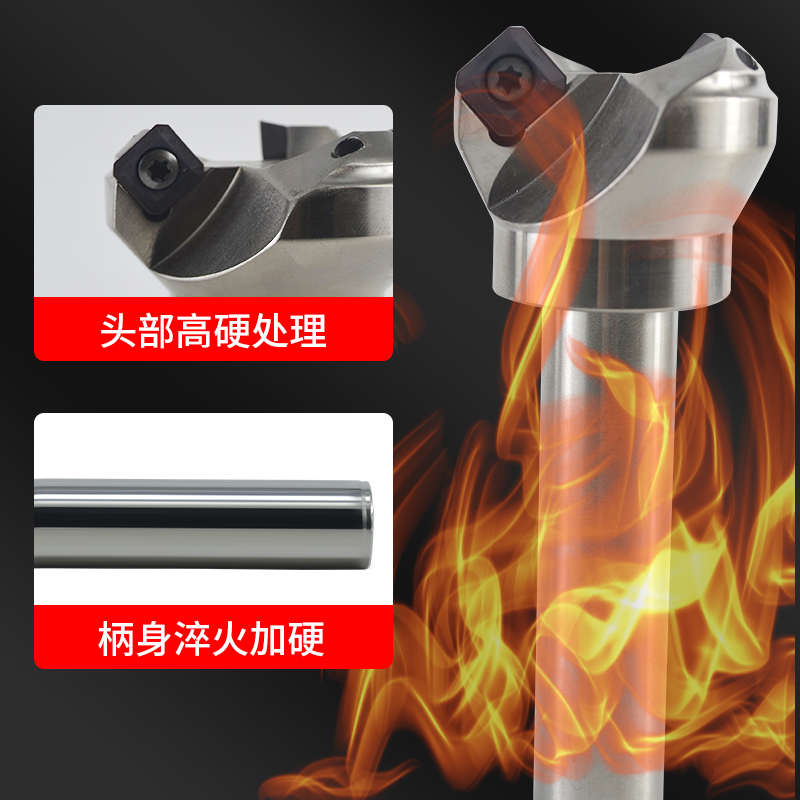 TSE直柄45度面铣刀杆KM12钢用铝用平A面加工刀片SEHT1204 SEKT120