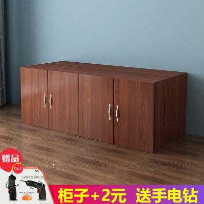包邮衣柜顶柜实木柜吊柜阳台推拉门储物柜2门3门4门5门定制家具