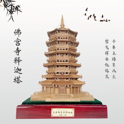黑神话悟空旅游打卡地应县木塔模型