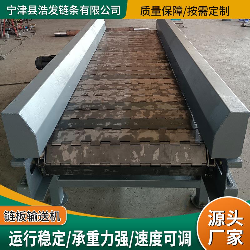 304不锈钢链板提升机食品传送网带输送机果蔬清洗冲孔链板输送机