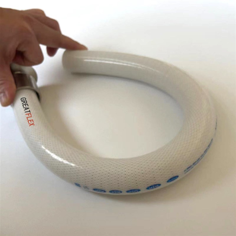 格雷特白色医药级耐高温负压夹布I钢丝硅胶管FP30厂家