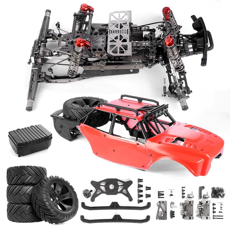 RC遥控电动模型车1/r5鬼兔二代越野车沙漠卡金属车架带双档变速