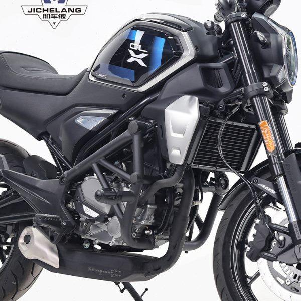 肌车狼 适用 春风250CLX保险杠防护杠保护杠防摔杠防撞碳钢改装件