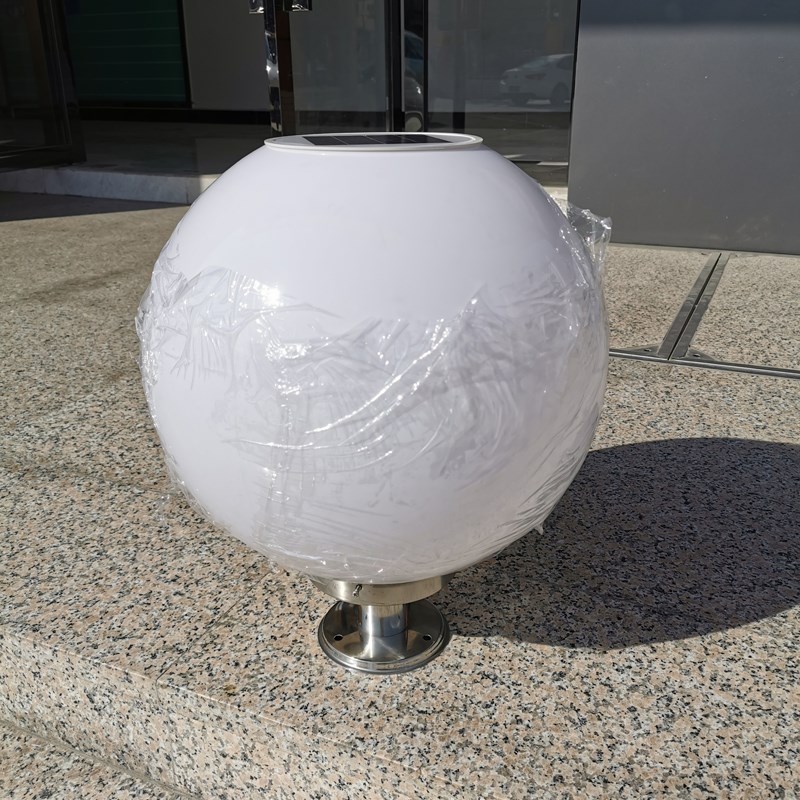 太阳能户外圆球柱头灯室外栏杆别B墅花园庭院大门柱子灯防水围墙