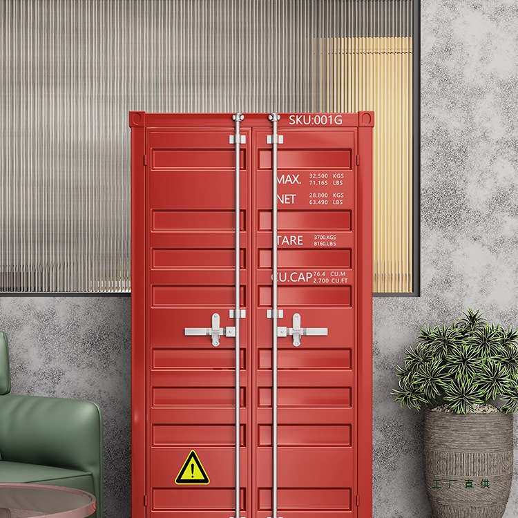赛德集装箱置物柜工业风柜子定 制储物柜创意复古收纳柜铁艺储物