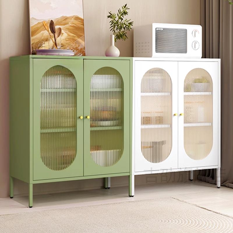 多巴胺柜子家用厨房客厅置物柜微波炉杂物铁皮柜铁艺防尘防潮防锈