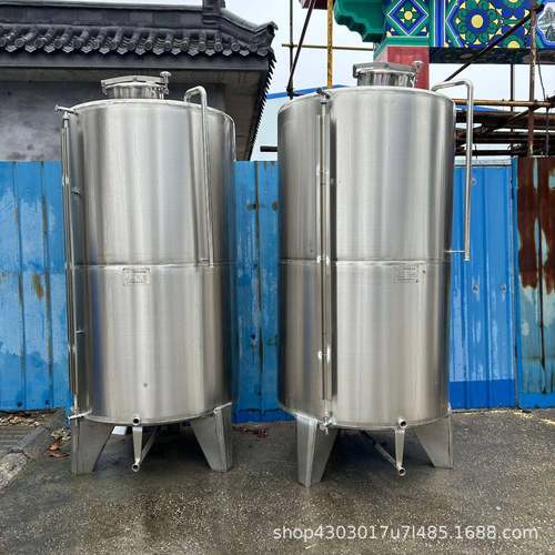 2立方不锈钢花生油储罐304食用油储罐密封性好立式白钢储油桶