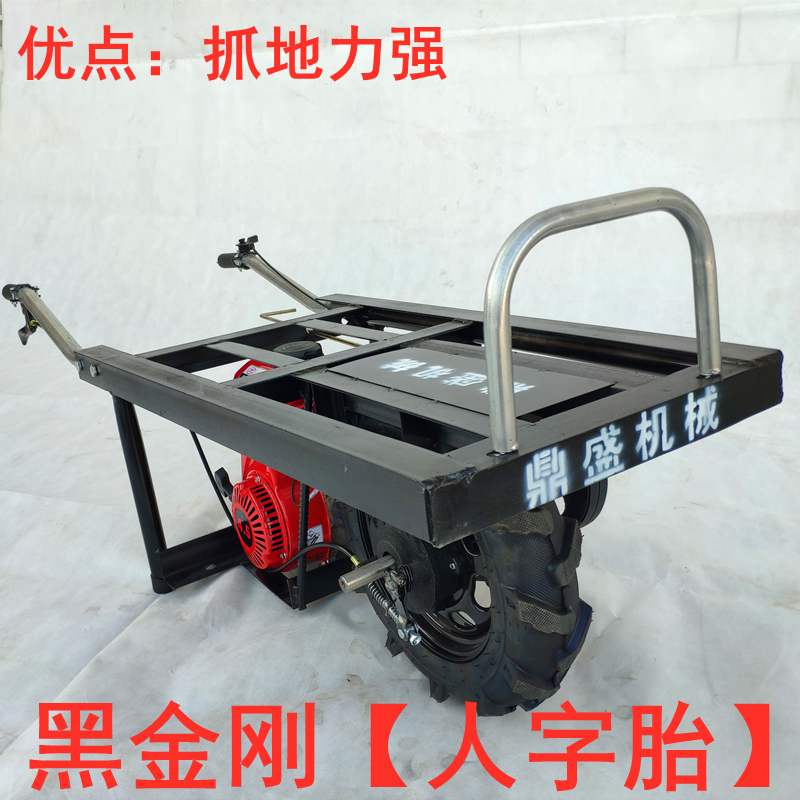 汽油鸡公车油h动爬坡机动手推车爬山车运输车电动独轮车农用