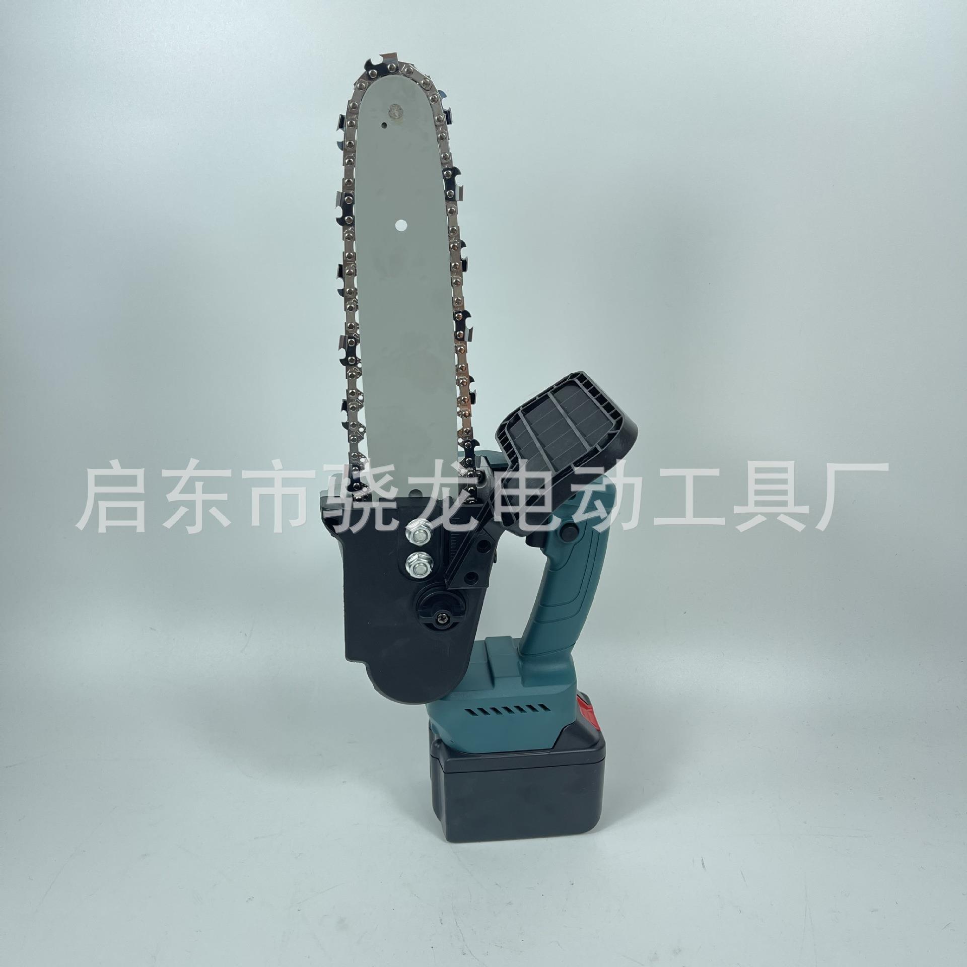 十寸充电无绳迷你电链锯木工锯单手电动锯园林伐木锯锂电链锯