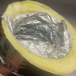 铝箔保温软管岩棉玻璃纤维中央空调专用通风管冷风管200mm8寸150