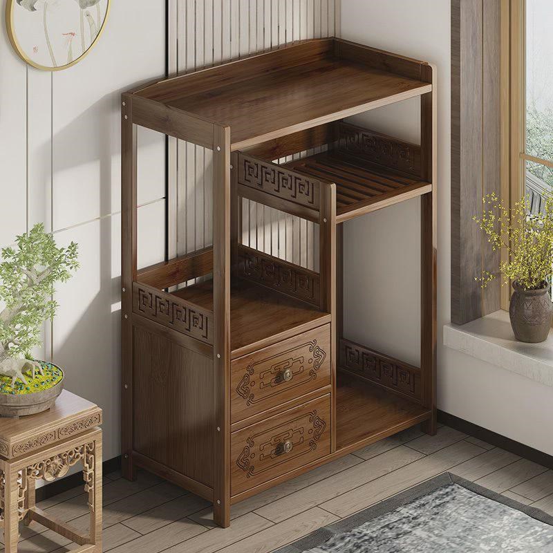 茶水柜茶桌边柜储物柜沙发客厅茶具小茶台置物P架收纳柜泡茶小桌-