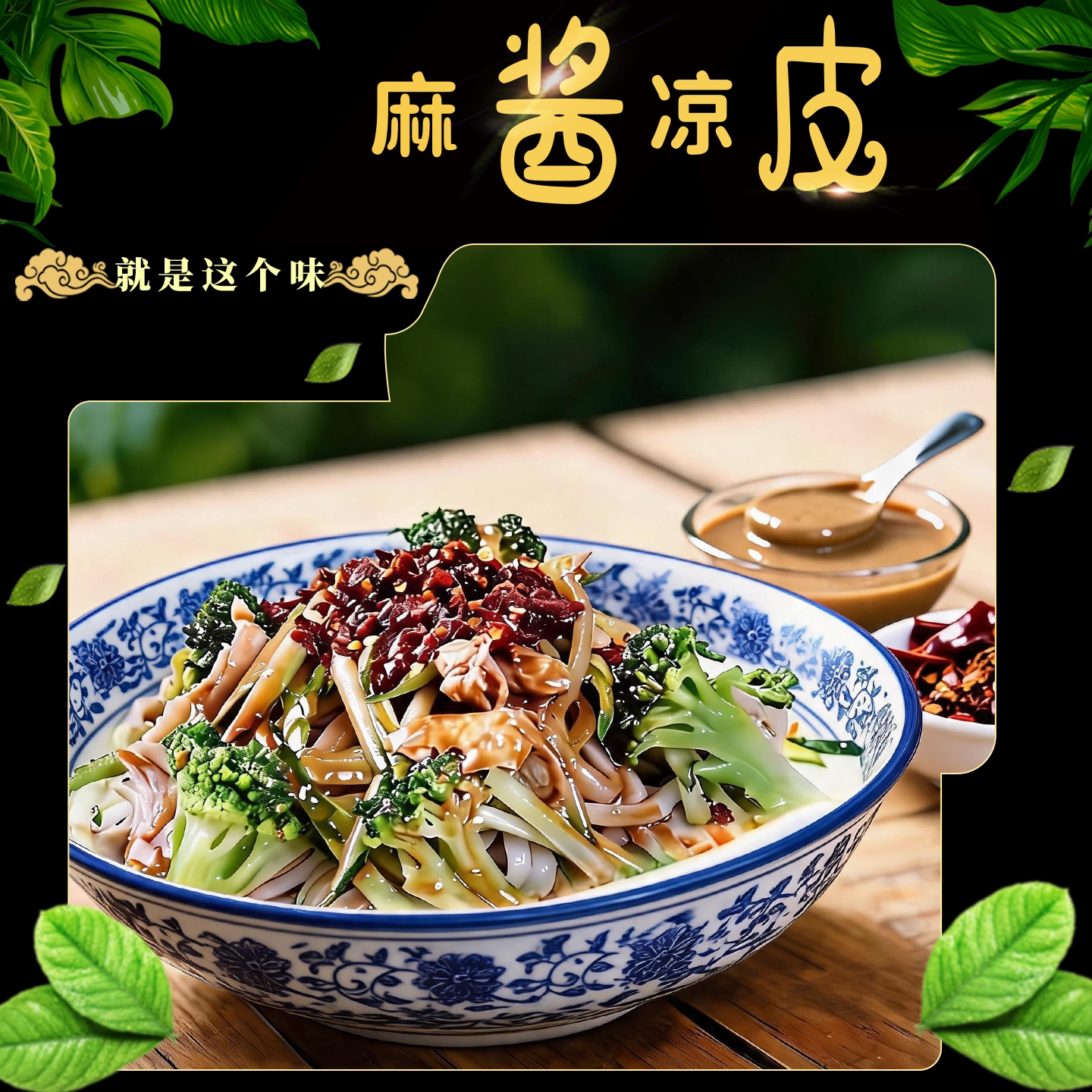 马华魏家陕西麻酱鲜凉皮开袋即食