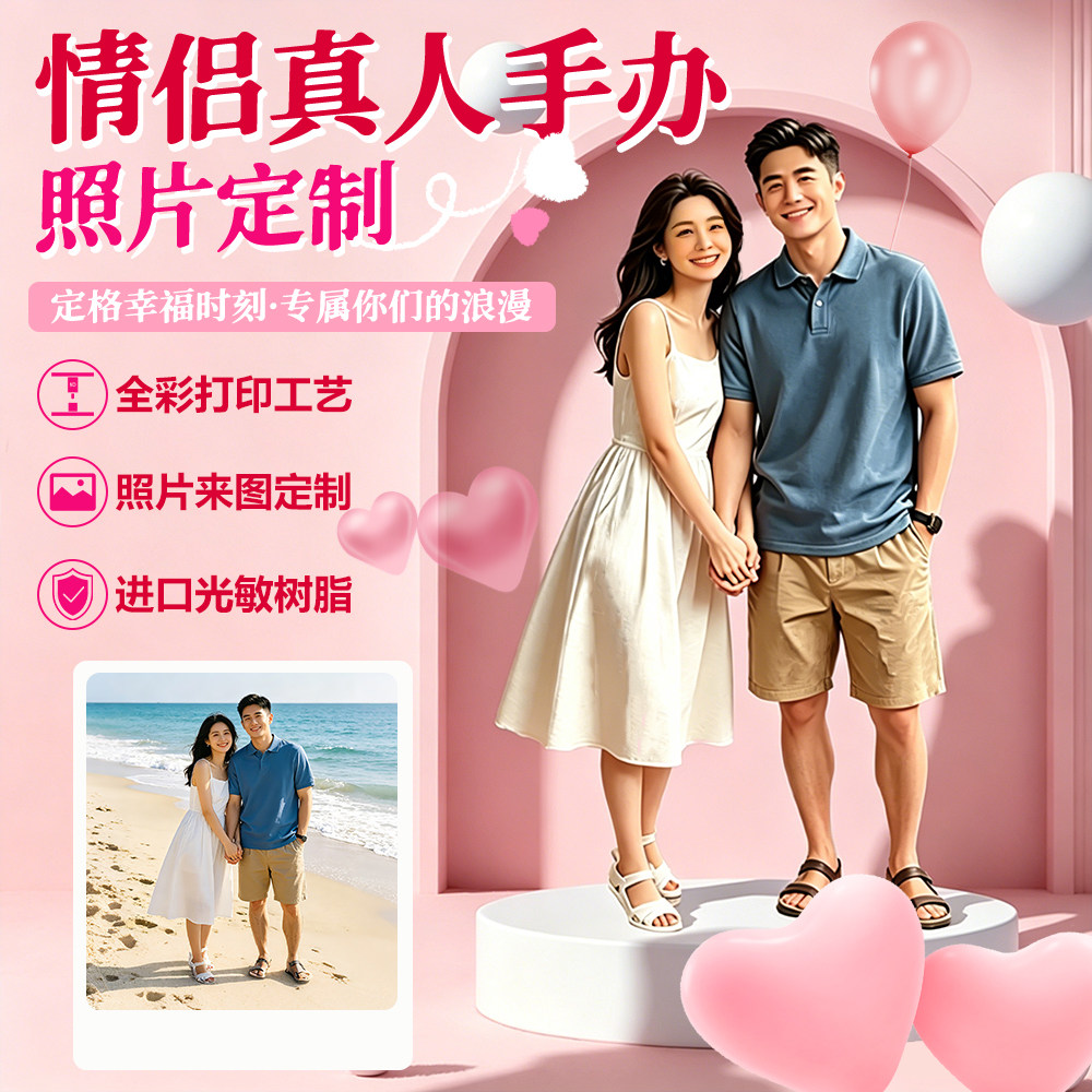 把最爱的人捧在手心/3d真人手办图片