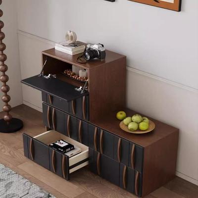 实木斗柜小户型储物柜卡门柜收纳柜沙发边柜自由组合柜中古置物柜