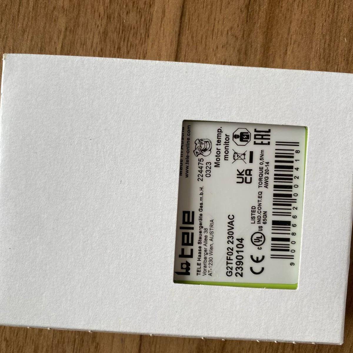 奥地利TELE 2390104 G2TF02 230VAC发动机温度监测