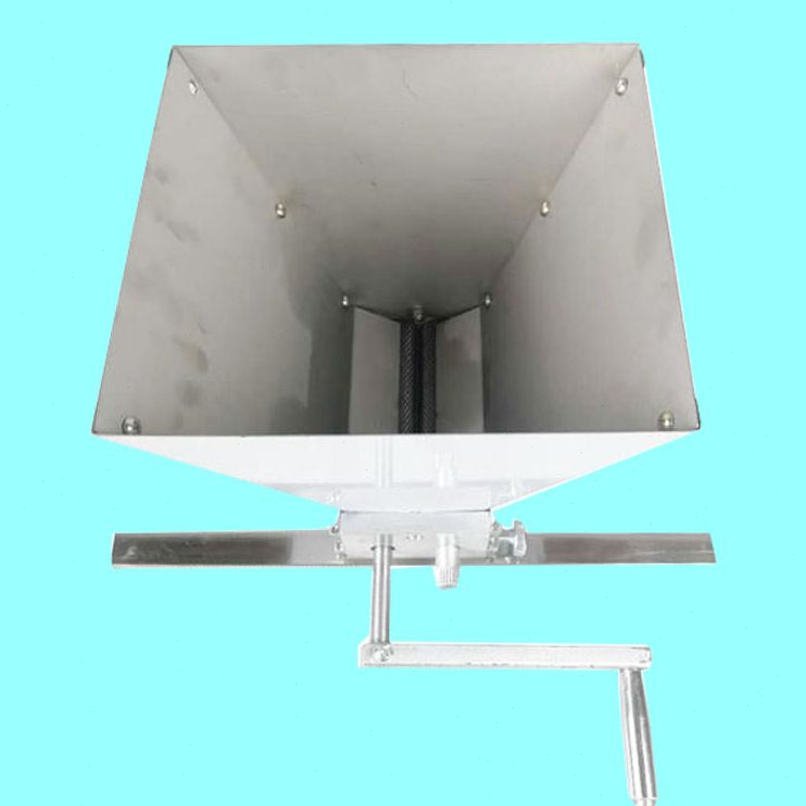 自酿设备家酿啤酒麦芽研磨机手摇对辊粉碎机电钻小型原料磨碎工具