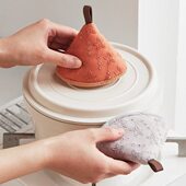 米立风物厨房布艺锅帽锅把手防烫套锅盖帽锅耳朵防烫把手隔热手套