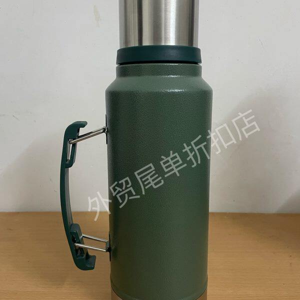 美单304全钢保温壶保温杯户外便携登山水壶带手柄真空旅行壶