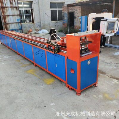 庆成 全自动槽钢冲孔机 光伏支架C型钢数控打孔机 角钢切断冲眼机