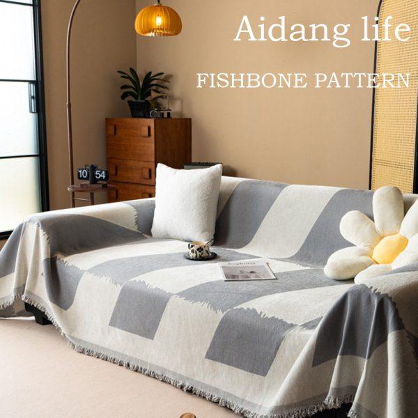 沙发巾中古风四季通用一片式整张全盖巾沙发套罩沙发盖布沙发垫,居家布艺,沙发套,淘宝优惠券,粉丝福利购,淘宝优惠卷