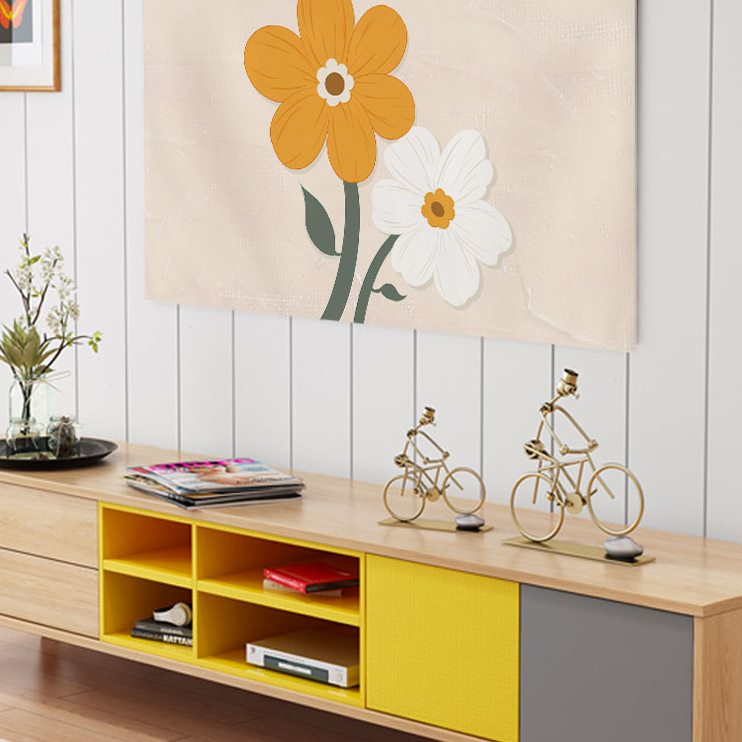 2024新款电视机防尘罩盖布盖巾65寸55寸75寸罩套电视帘简约罩子