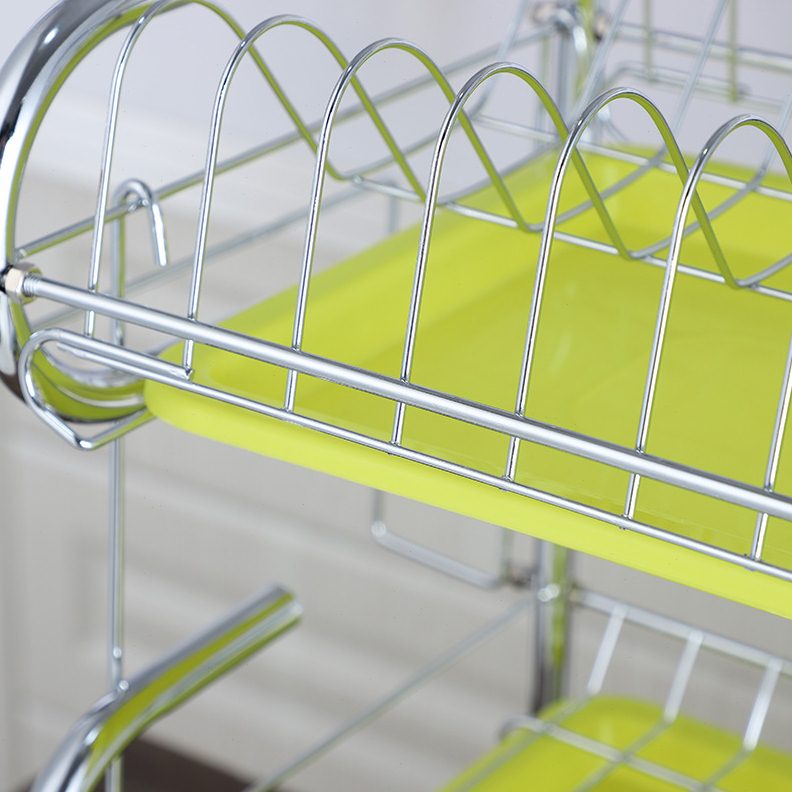 厨房沥水碗架三层置物架收纳大容量碗盘筷餐具滤水挂壁架沥水架