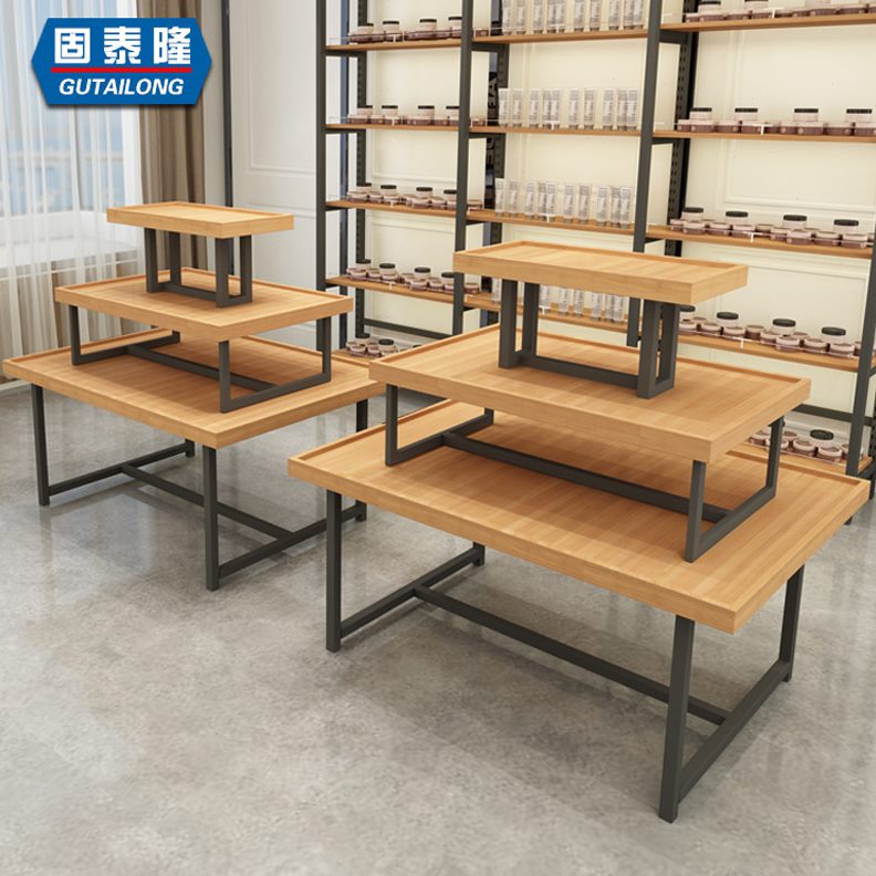 饰品大号服装展架装饰流水台柜展示架服装店小号展示架三层陈列柜