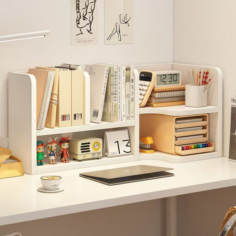 书架简易桌面收纳置物架儿童组合书桌上收纳柜学生用书架宿舍书柜