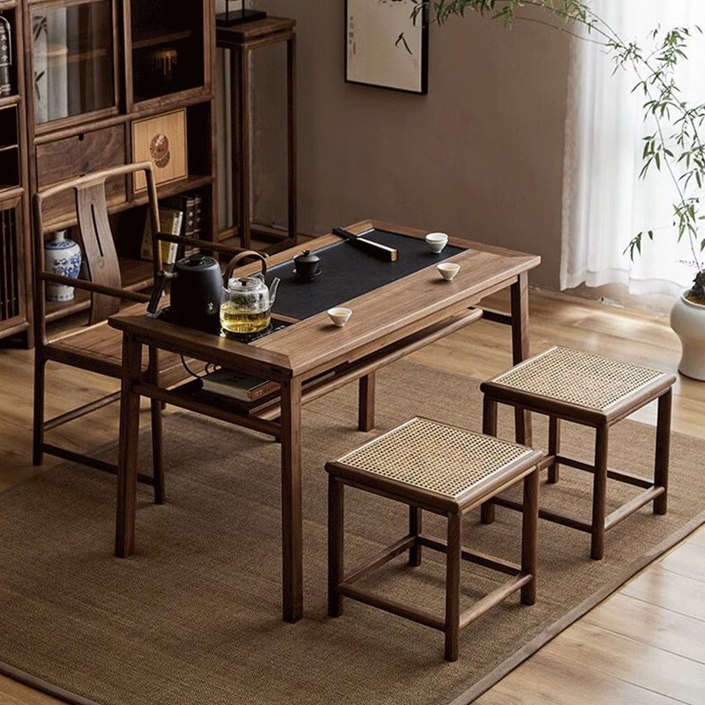 *新中式茶桌阳台茶桌2024新款泡茶桌喝茶桌椅组合小型茶桌茶台实