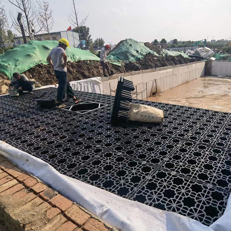 pp雨水收集模块综合再利用系统雨水收集组合式拼装蓄水模块