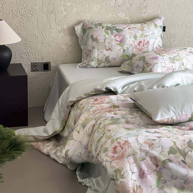 花园系列_ 兰精天丝四件套夏季凉爽丝滑双面莱赛尔床单床笠1.8床,3C数码配件,其它配件,淘宝优惠券,粉丝福利购,淘宝优惠卷