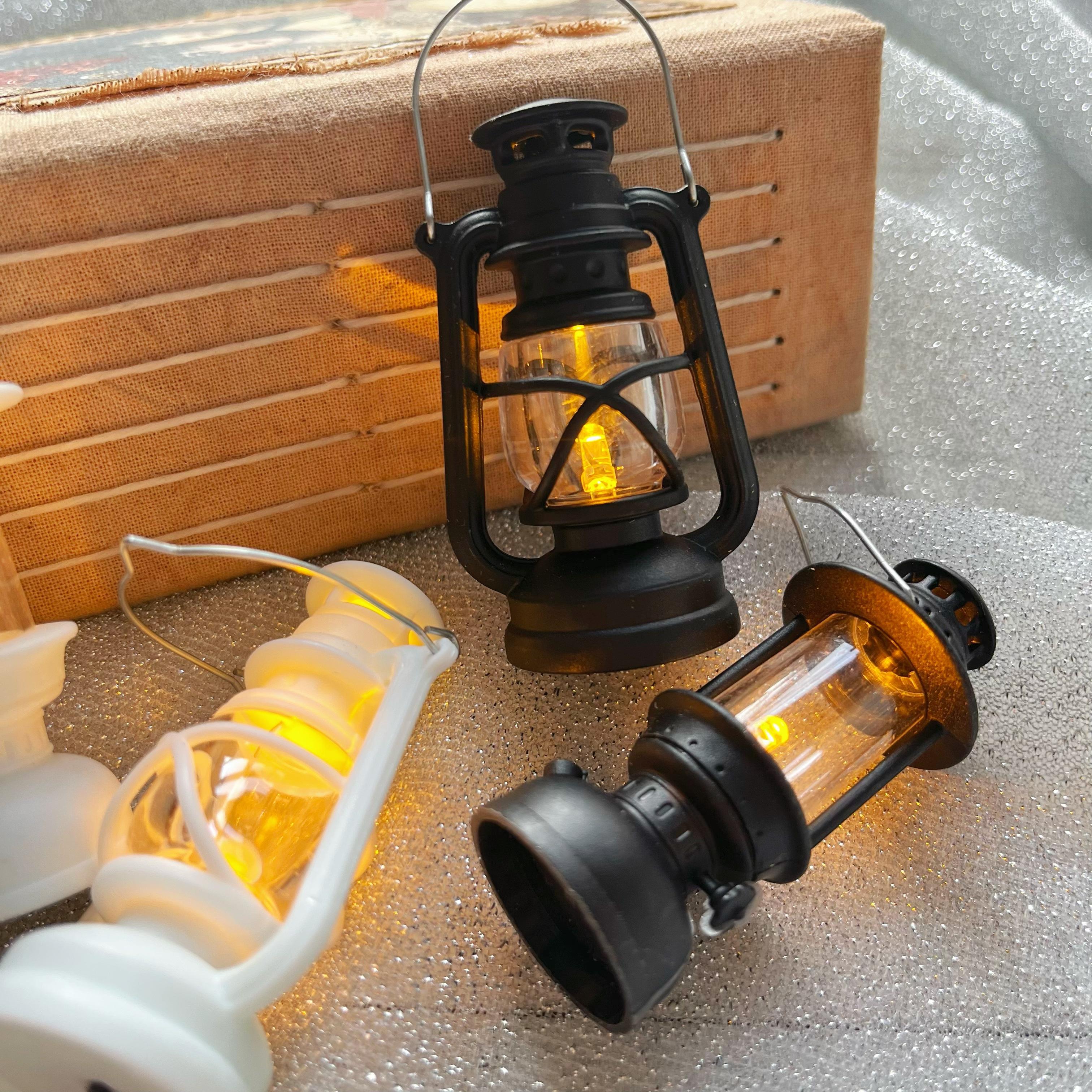 复古煤油灯艺术垃圾杂志哈利波特造景情景微缩模型桌面装饰素材