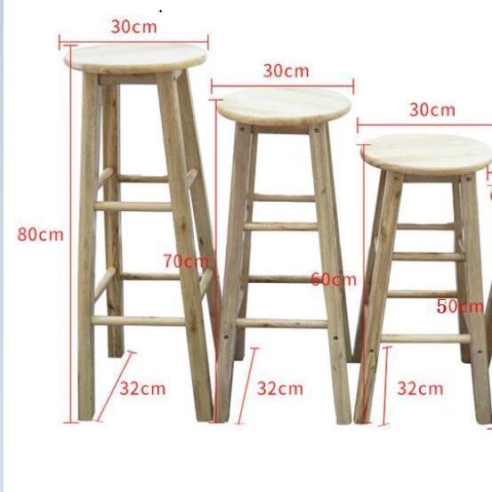 60厘米高凳子实木吧台椅吧凳高脚凳手机店凳子奶茶店凳子网红拍版