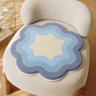 办公室久坐女性新款毛绒椅子坐垫凳垫加厚耐脏椅垫坐垫