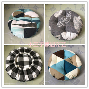 布艺加厚圆形坐垫 吧台椅子垫 石凳坐垫套 罩 升降圆椅垫套罩一体