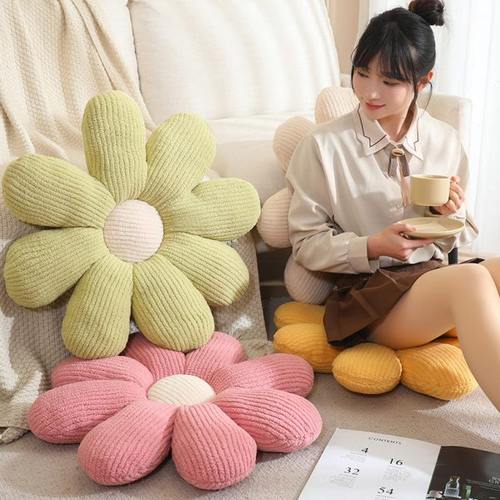 日式花朵坐垫地上蒲团家用屁垫客厅沙发抱枕卧室榻榻米飘窗靠垫软