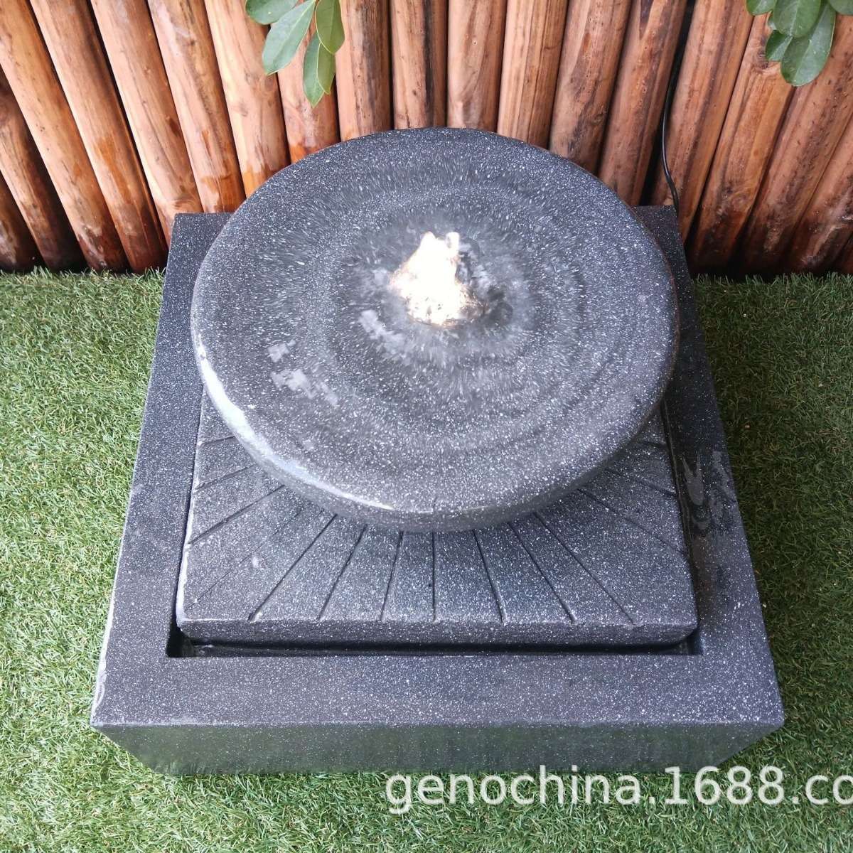 F132-MB11户外室内仿石头装饰品流水生财摆件-3