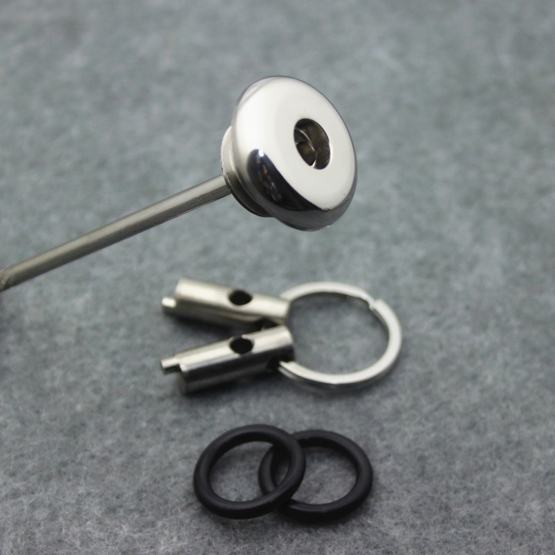 升仕310R幽灵ZONTES2s50改装防盗机油尺310V/310T防撬不锈钢机油