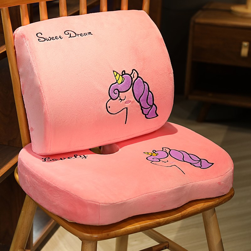 记忆棉护腰靠垫办公室o座椅腰靠沙发椅子靠背靠枕屁垫坐垫汽车腰