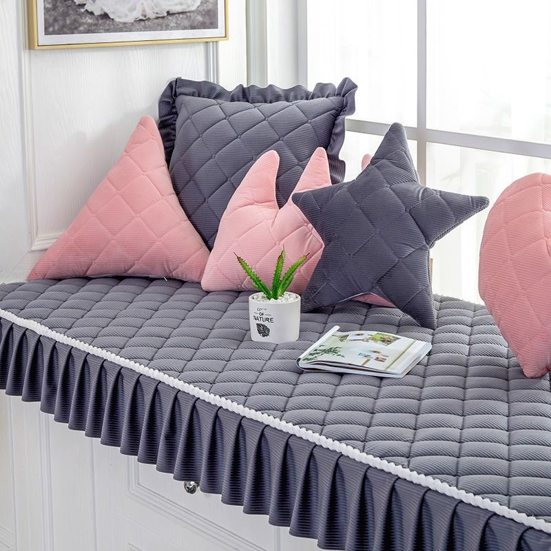 北欧风飘窗e垫窗台垫四季通用加厚型网红款防滑卧室阳台垫毯子定