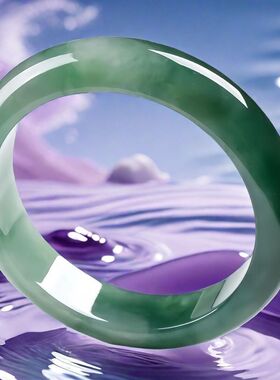 【带证】【水头足】缅甸翡翠玉手镯真货冰种玉镯子玉石手镯真玉正