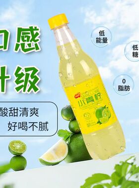 小青柠碳酸饮料500ml瓶装低糖0脂肪酸甜清爽老北京汽水