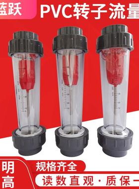 PVC塑料管转子流量计仪表水DN65浮子12-60M3/H