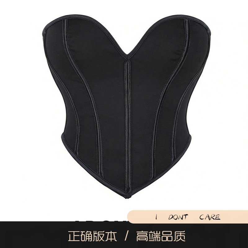 【正确版】性感裹胸立体鱼骨束身收腰御姐风抹胸背心内搭上衣女