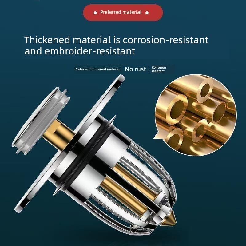 面盆弹出式芯面盆面盆漏塞排水推式通用配件防回流异味小神器