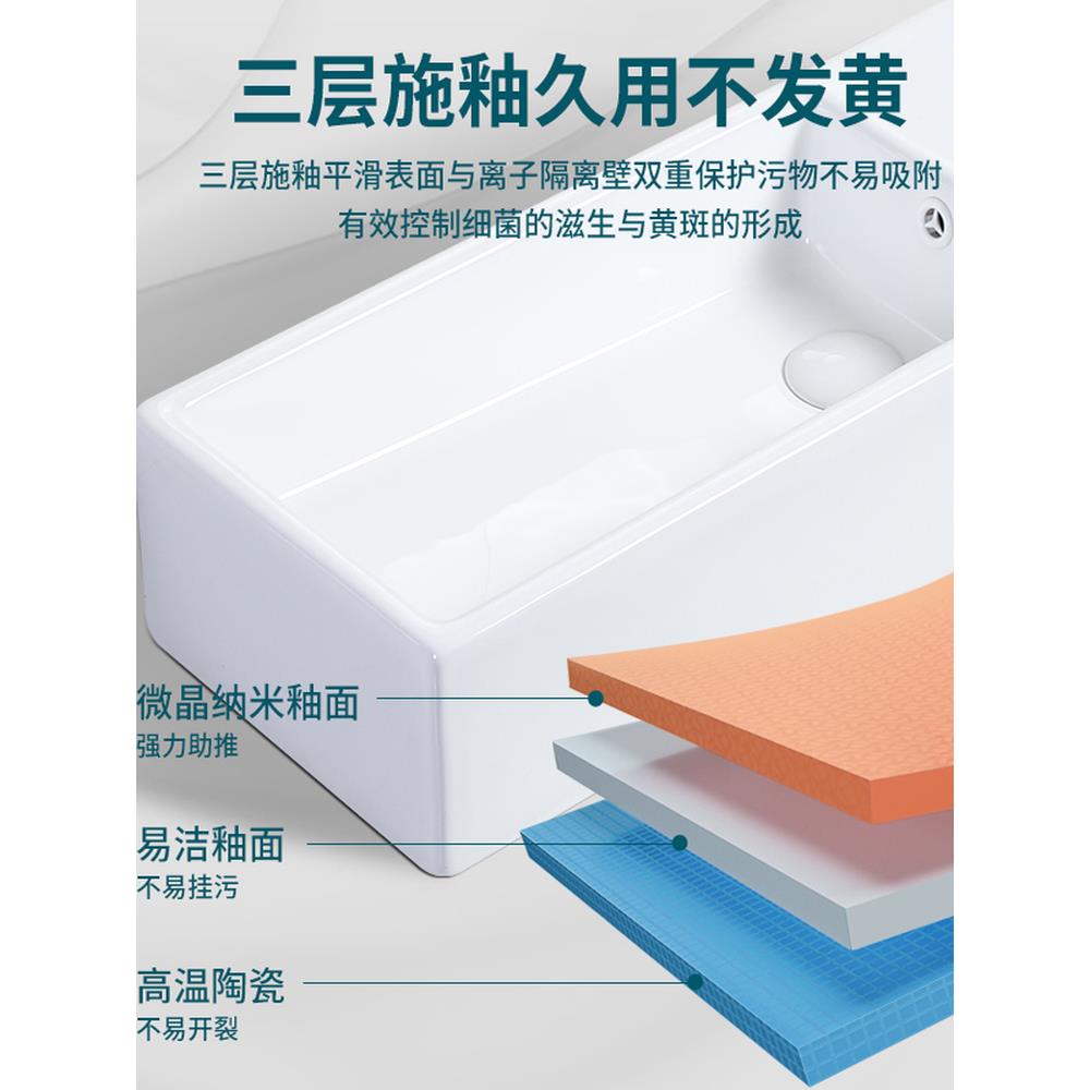 小户型迷你壁挂式洗手盆陶瓷洗脸盆挂墙式洗手盆壁挂面盆超小极窄