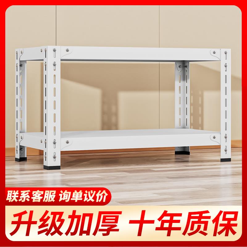 货架置物架落地多层家用厨房三层小铁架子双层角钢简易储物收纳架