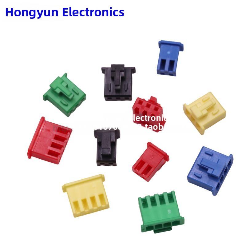 XHB胶壳 带扣2.54mm 插头线端 XHB-2Y/3Y/4Y 彩色XHS 红黑黄绿蓝